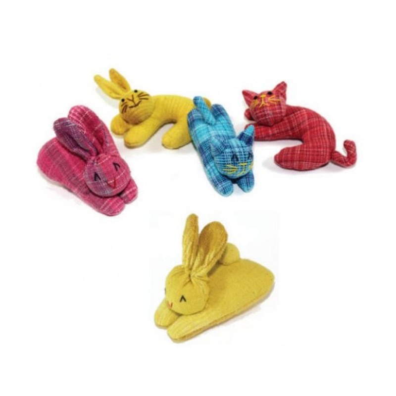 Goli Design Cotton Nip-Naps & Curly Cat Toys 2.5