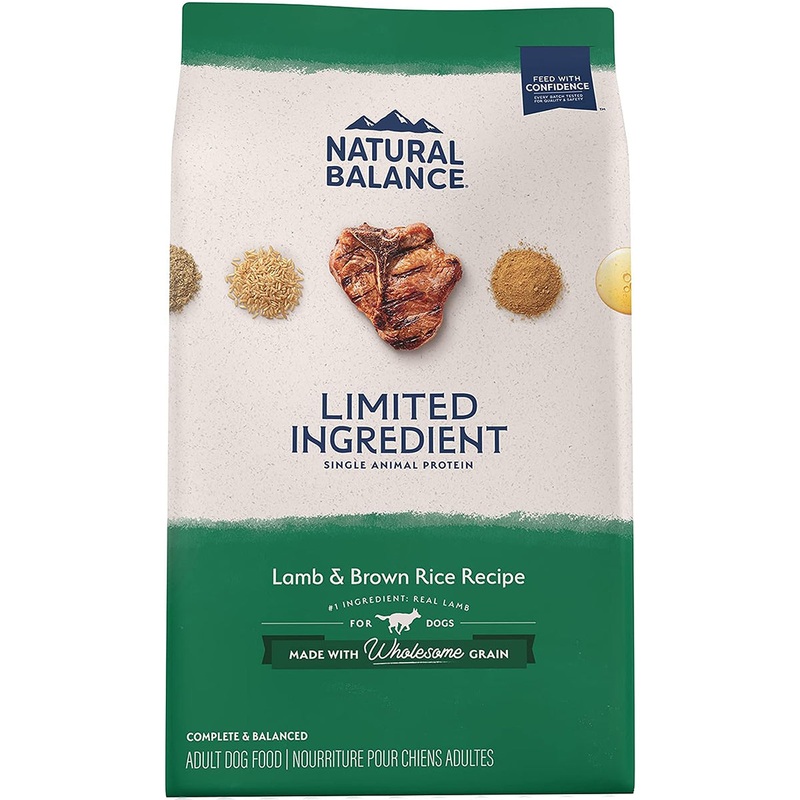 Natural Balance LID Limited Ingredient Diet Dry Dog Food –  Lamb & Brown Rice – 24lb