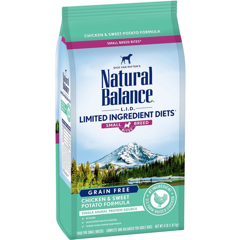 Natural Balance LID Limited Ingredient Diet Small Breeds Dry Dog Food – Chicken & Sweet Potato – 12lb