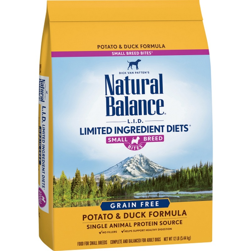 Natural Balance LID Limited Ingredient Diet Small Breeds Dry Dog Food – Duck & Potato – 12lb