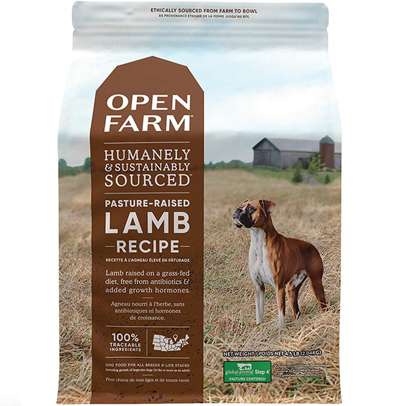 Open Farm Ancient Grains Dry Dog Food – Pasture-Raised Lamb & Ancient Grains – 4lb Bag