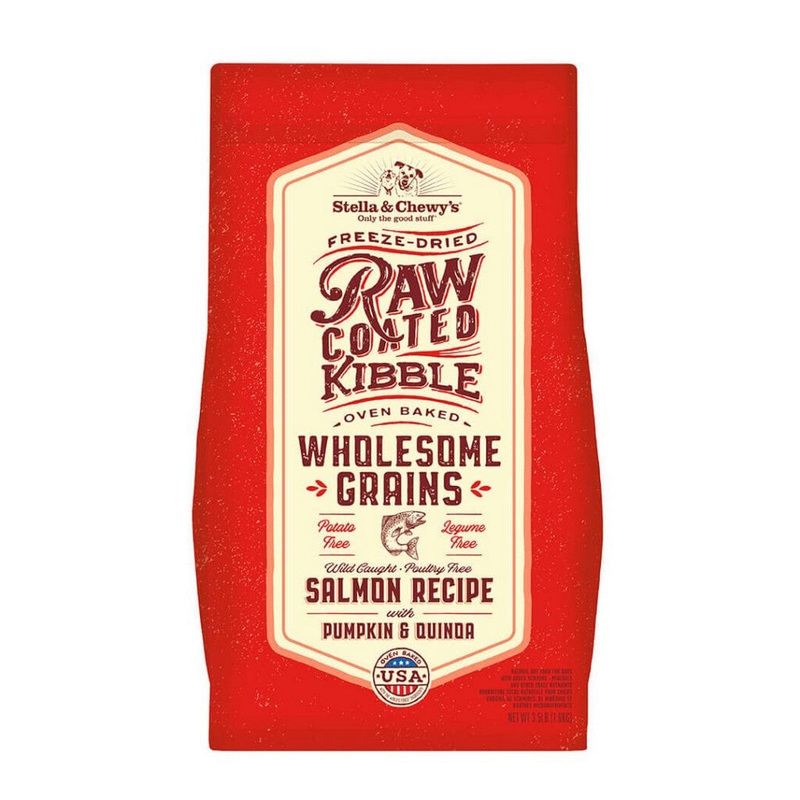 Stella & Chewy’s Raw Coated Kibble Wholesome Grains Salmon Dry Dog Food 22lb