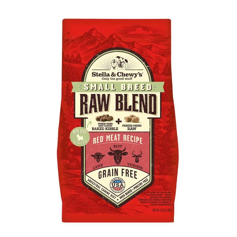 Stella & Chewy’s Small Breed Red Meat Raw Blend Kibble Dry Dog Food 3.5lb