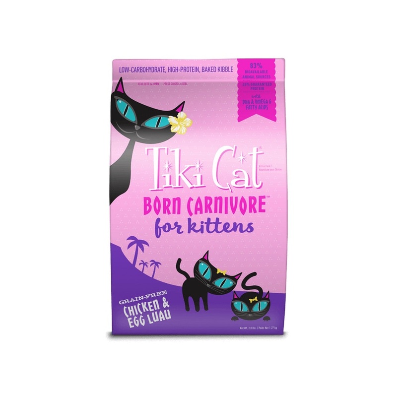 Tiki Cat Born Carnivore Chicken & Egg Luau Dry Cat Food 2.8lb