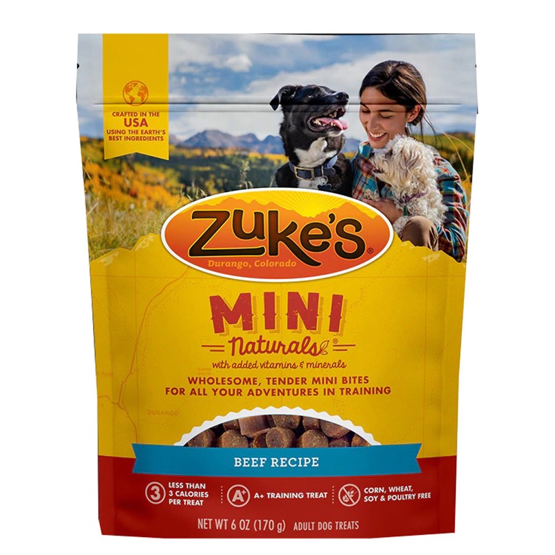 Zuke’s Mini Naturals Beef Dog Treats 6oz