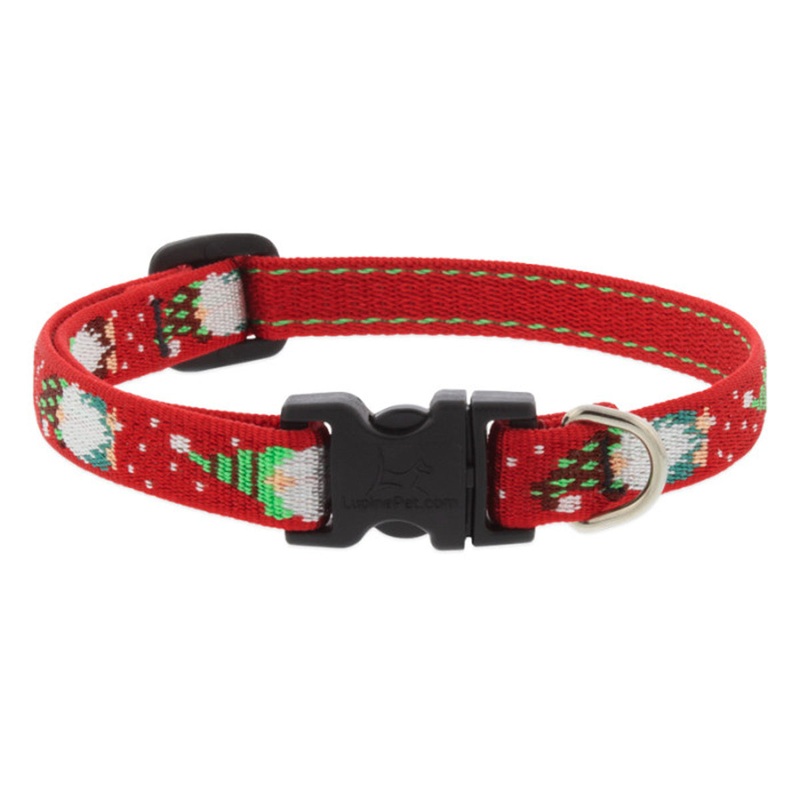 Lupine Adjustable Dog Collar 1/2 Wide 6-9 Neck Size Gnomes