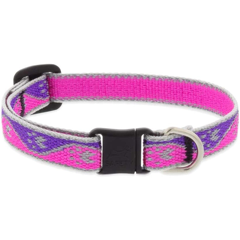 Lupine Reflective Cat Collar 1/2 X 8-12 Pink Paws