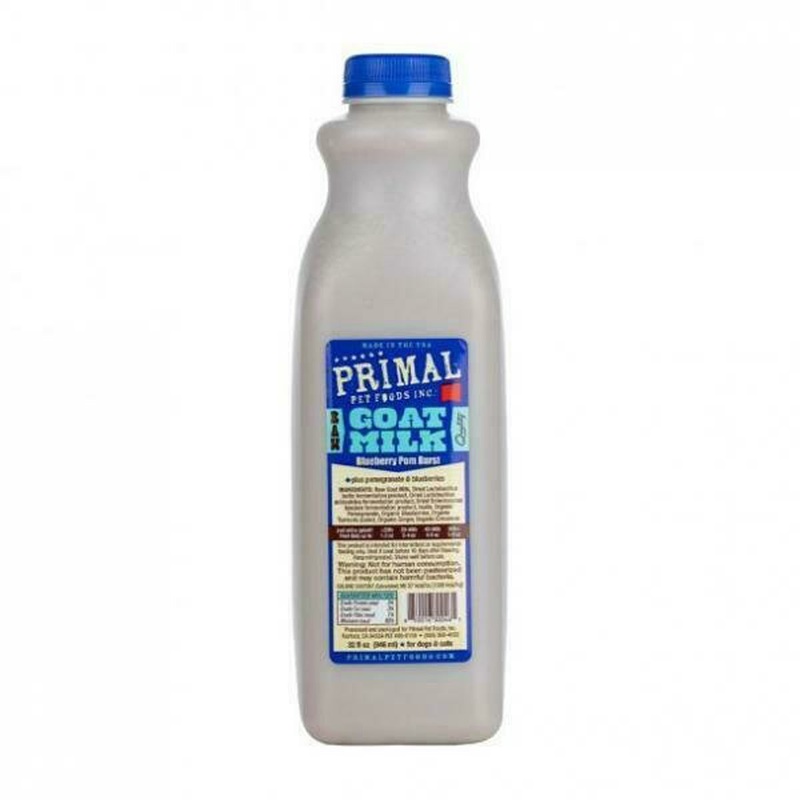 Primal Goat Milk Blueberry Pom Burst for Cats & Dogs 1Qt
