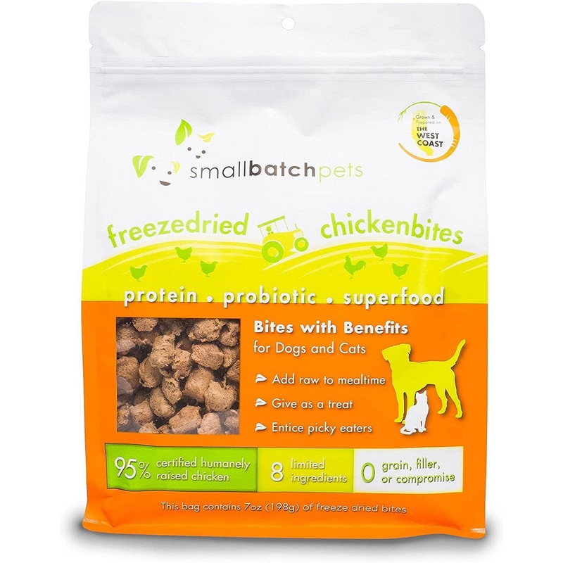 Smallbatch Freeze Dried Chicken Bites Dog Treats 7oz