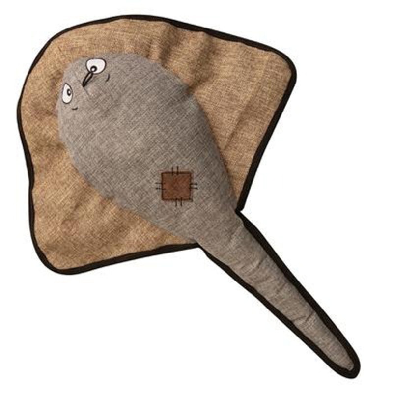 Snugarooz Pet Sally the Stingray with Ball 21 Dog Toy