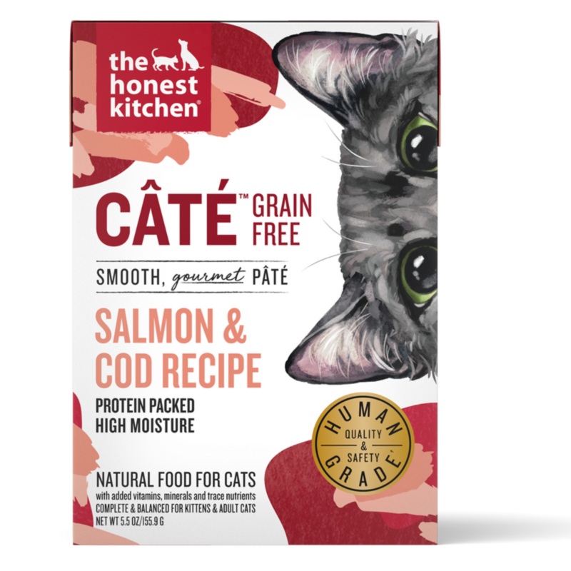 The Honest Kitchen Grain Free Wet Cat Food – Cat Salmon & Cod – 5.5oz