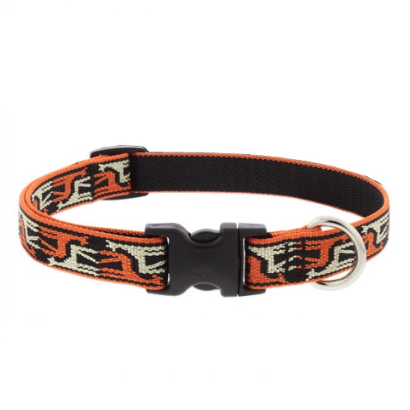 Lupine Adjustable Dog Collar 3/4 Wide X 13-22 Neck Size Giraffes