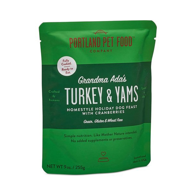 Portland Pet Grandma Ada’s Turkey & Yams Meal Pouch Dog Treats 9oz