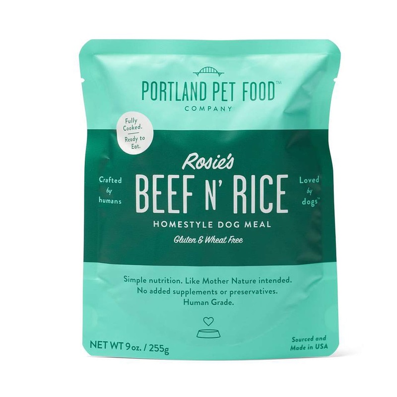 Portland Pet Rosie’s Beef N’ Rice Meal Pouch Dog Treats 9oz