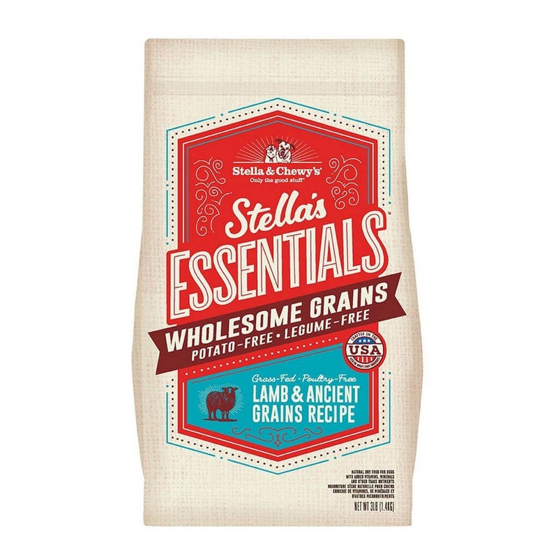 Stella & Chewy’s Essentials Ancient Grains Grass-Fed Lamb Dry Dog Food 25lb