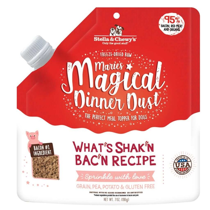 Stella & Chewy’s Marie’s Magical Dinner Dust What’s Shak’n Bac’n Raw Dog Food 7oz