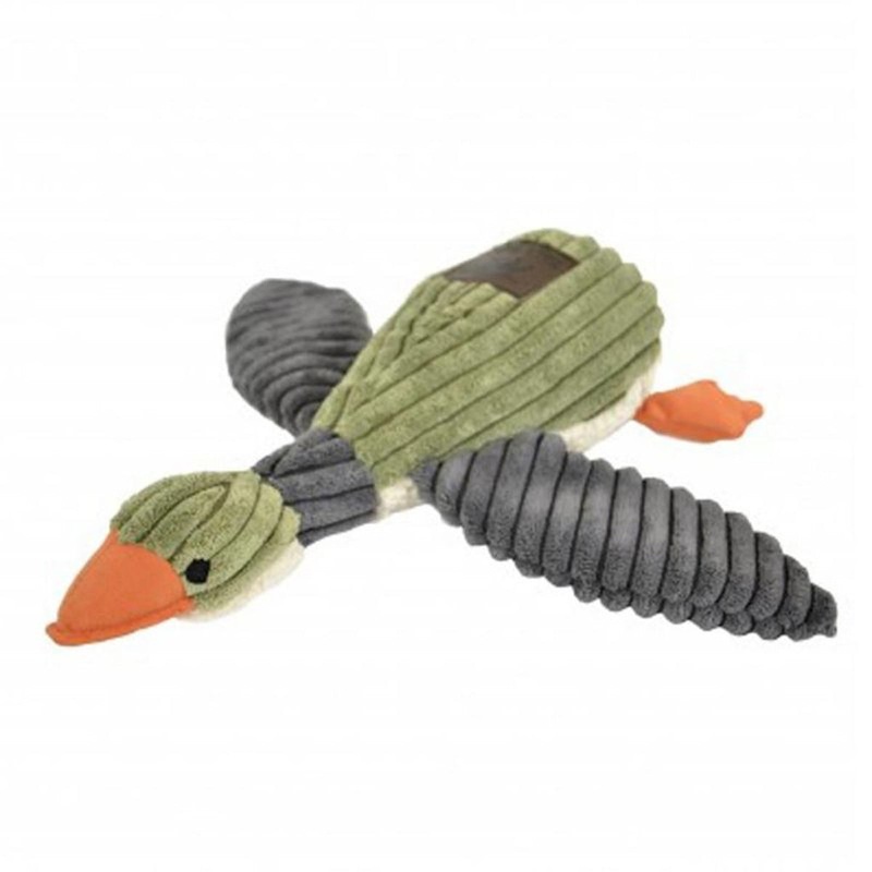 Tall Tails Duck Sage & Charcoal 12 Dog Toy