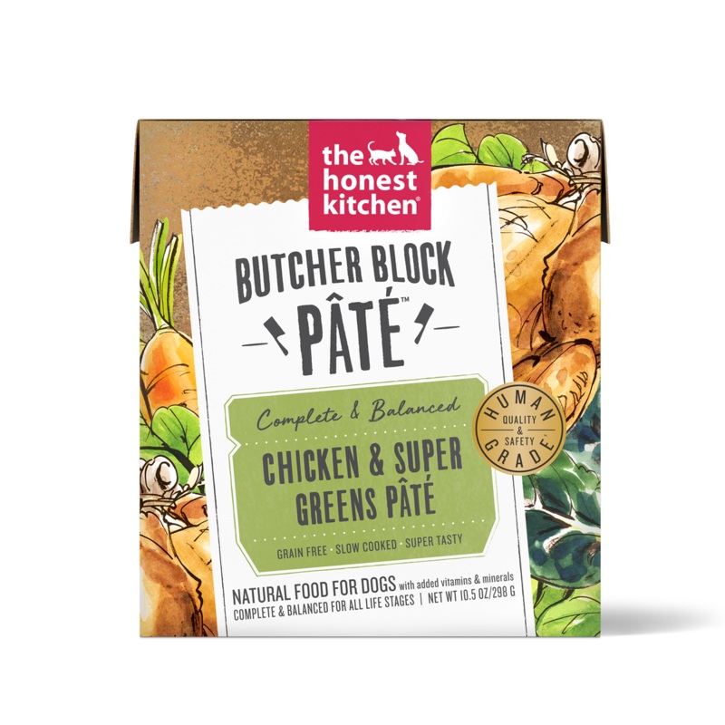 The Honest Kitchen Butcher Block Grain Free  Wet Dog Food-  Chicken & Super Greens – 10.5oz