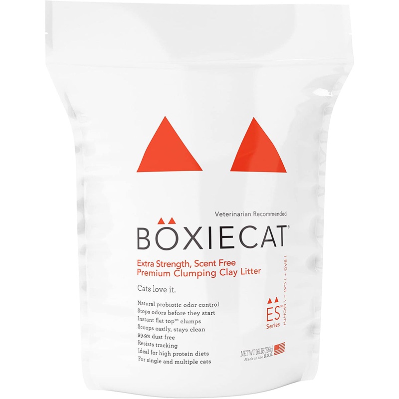 Boxiecat Extra Strength Scent Free Premium Clumping Clay Cat Litter 16lb