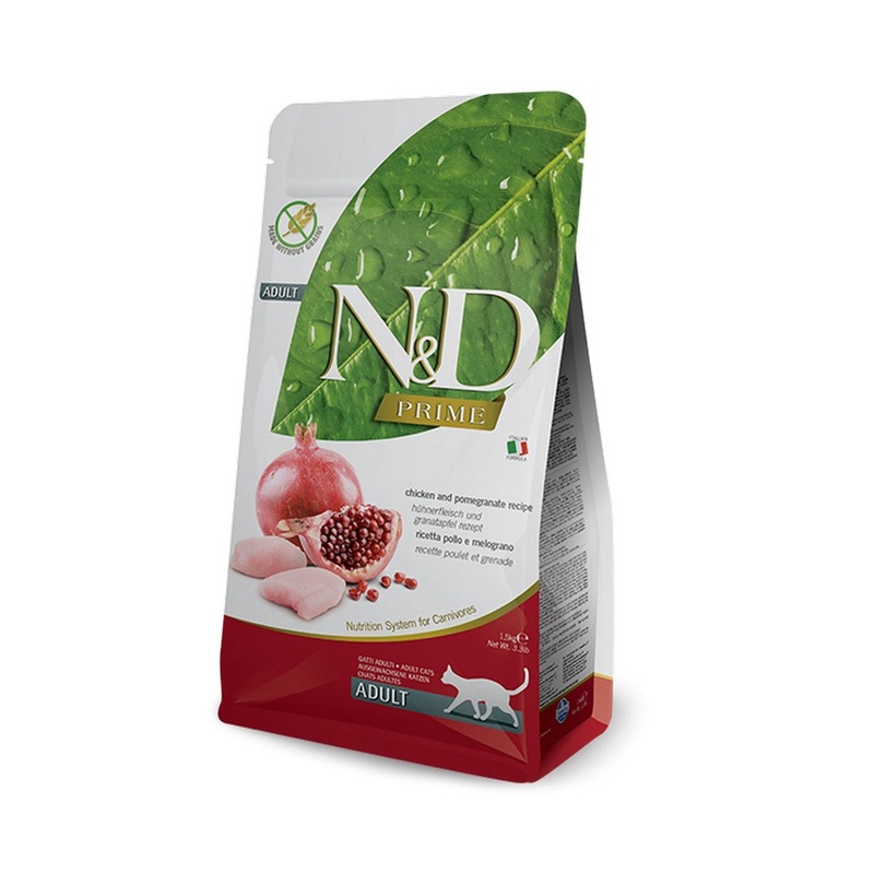 Farmina N&D Prime Dry Cat Food – Chicken & Pomegranate – 11lb