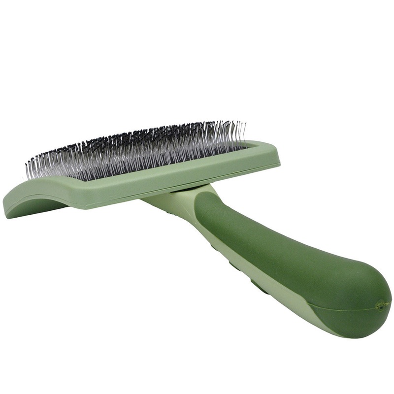 Safari Curved Firm Slicker Dog Brush Small