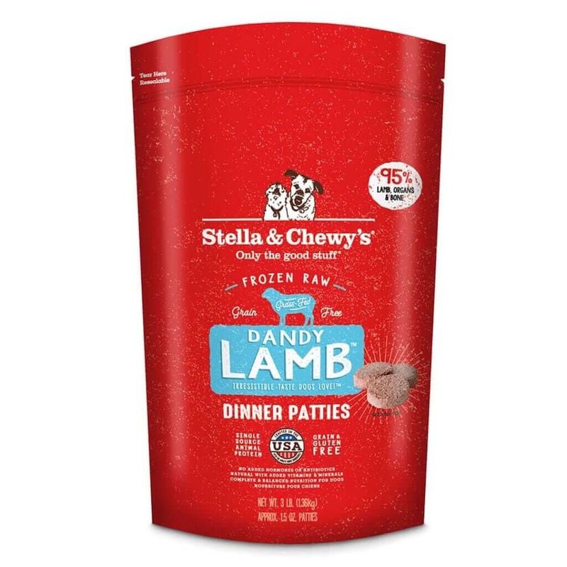 Stella & Chewy’s Dandy Lamb Frozen Raw Dinner Patties Raw Dog Food 12lb