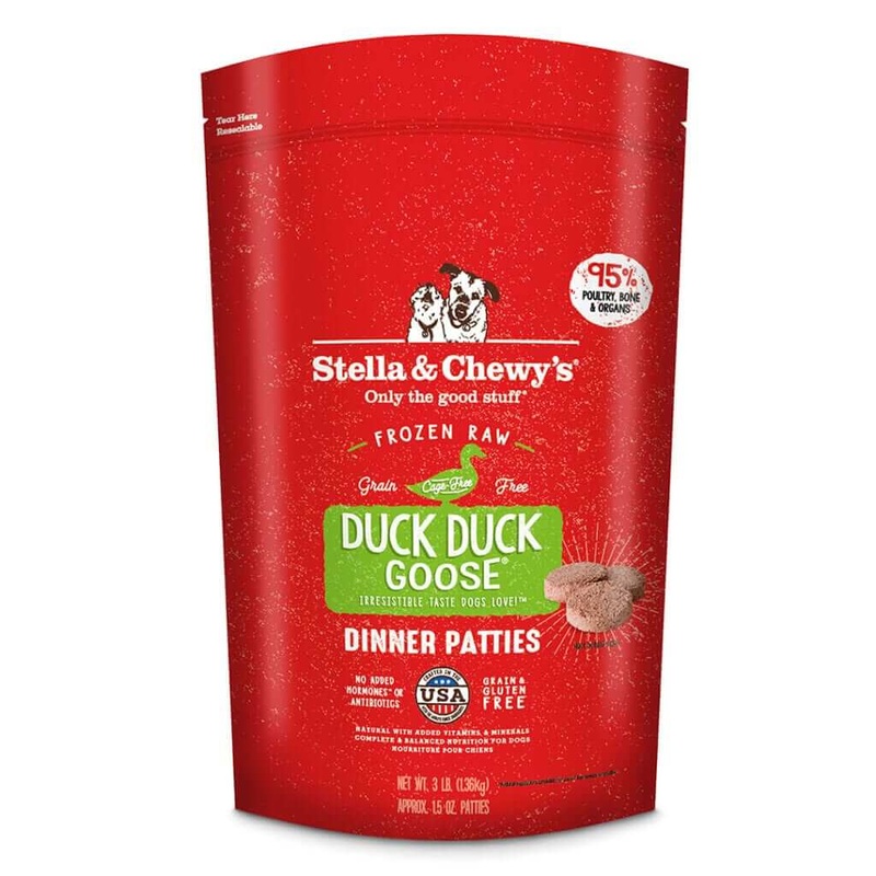 Stella & Chewy’s Duck Duck Goose Frozen Raw Dinner Patties Raw Dog Food 12lb