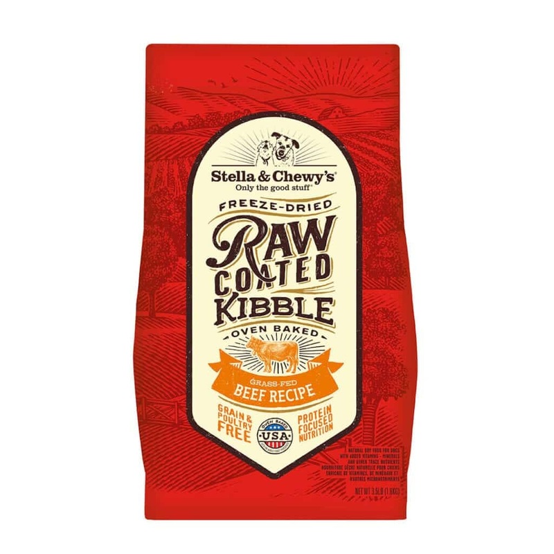 Stella & Chewy’s Grass-Fed Beef Raw Coated Kibble Dry Dog Food 10lb