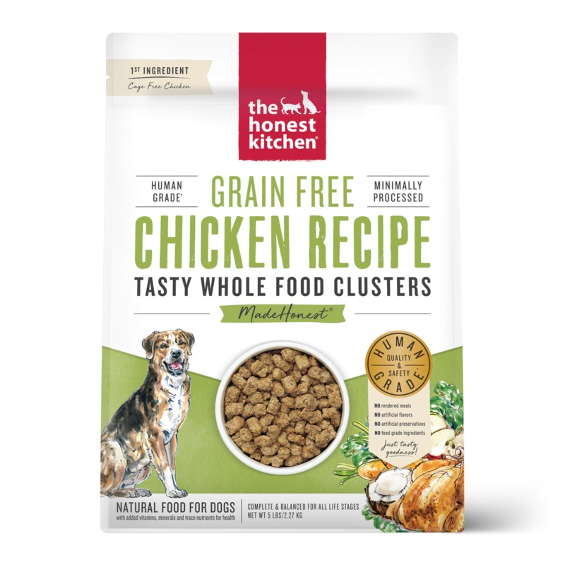 The Honest Kitchen Grain Free Chicken Whole Food Clusters – Dry Dog Food – 5lb