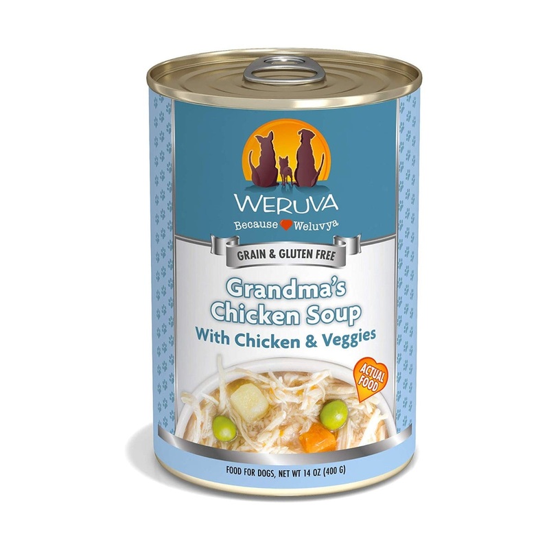 Weruva Grain-Free Grandma’s Chicken Soup Natural Canned Wet Dog Food 14oz