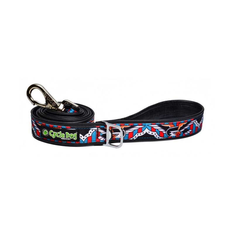 Cycle Dog TattooArt Series-Eagles Dog Leash 6′
