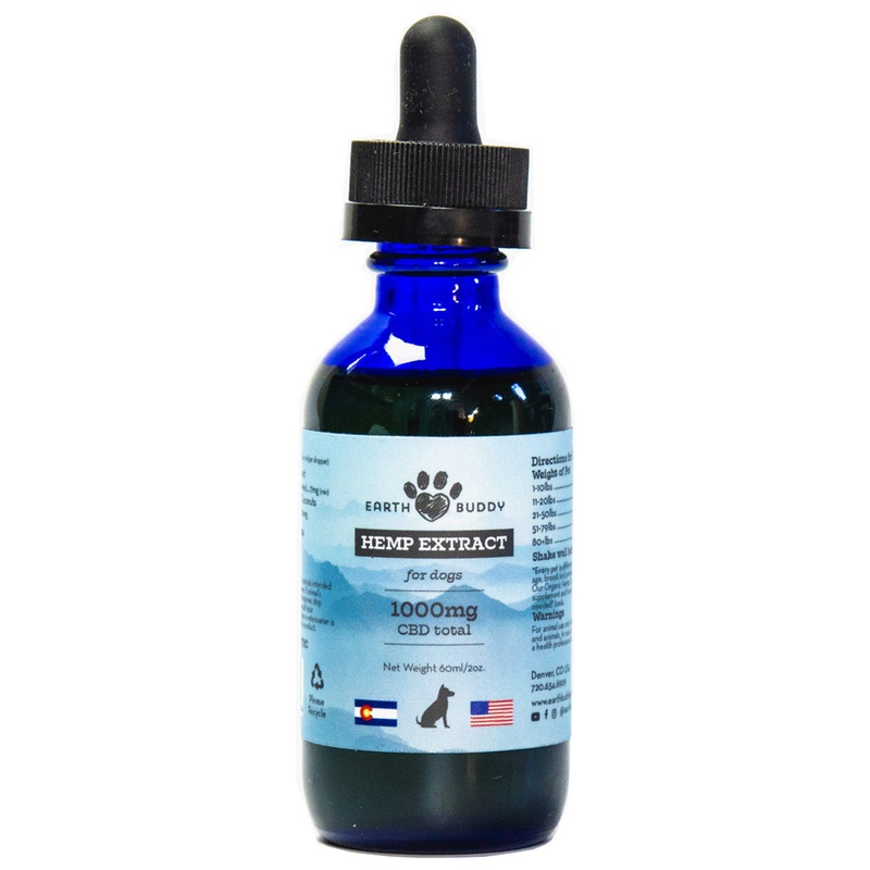 Earth Buddy 1000mg Hemp Extract for Dogs-60ml/2oz