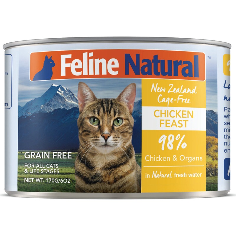 Feline Natural Chicken Feast Canned Cat Food 6oz