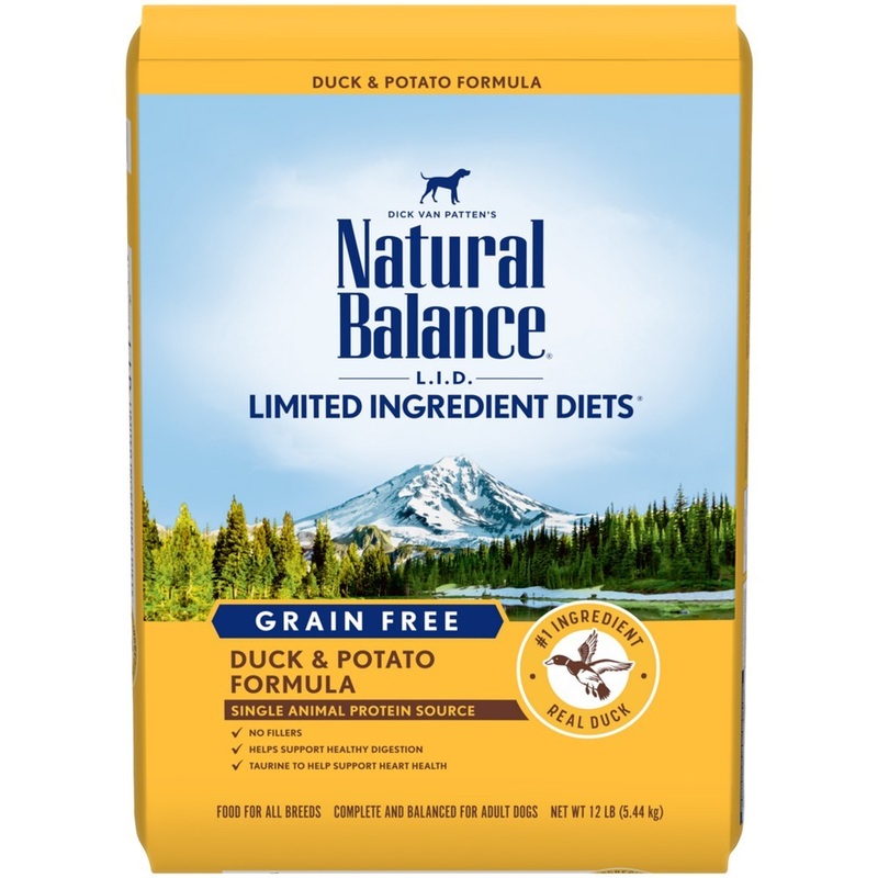 Natural Balance LID Limited Ingredient Grain Free Dry Dog Food – Duck Potato – 12lb
