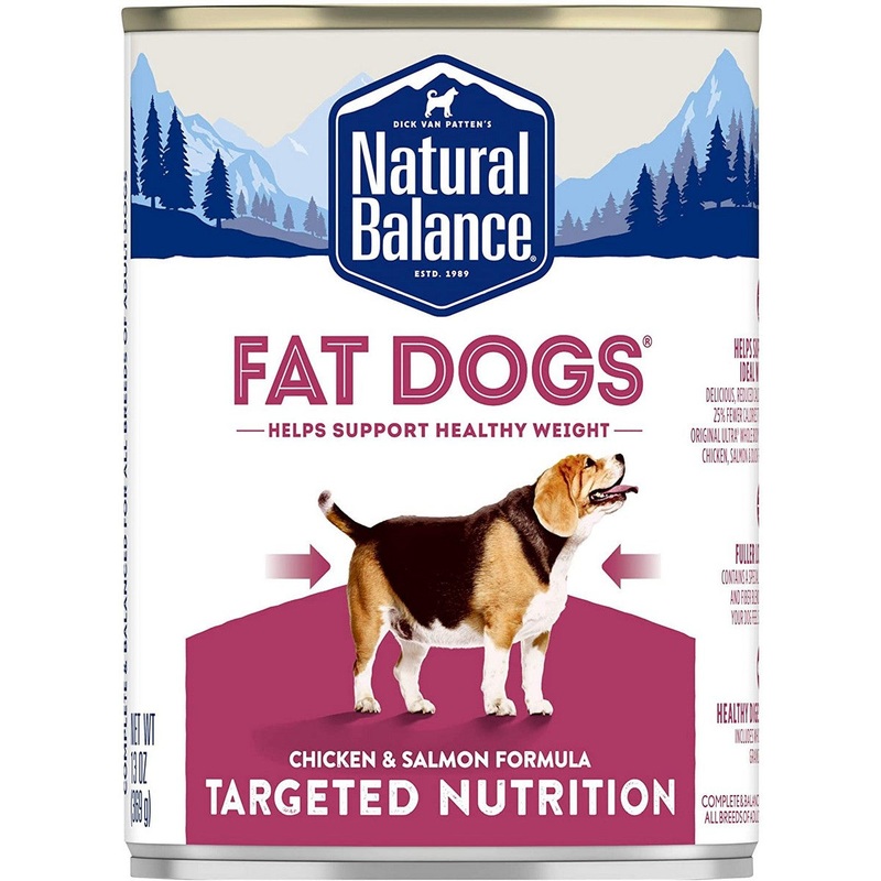 Natural Balance Targeted Nutrition Low Calorie Wet Dog Food – 13oz Can