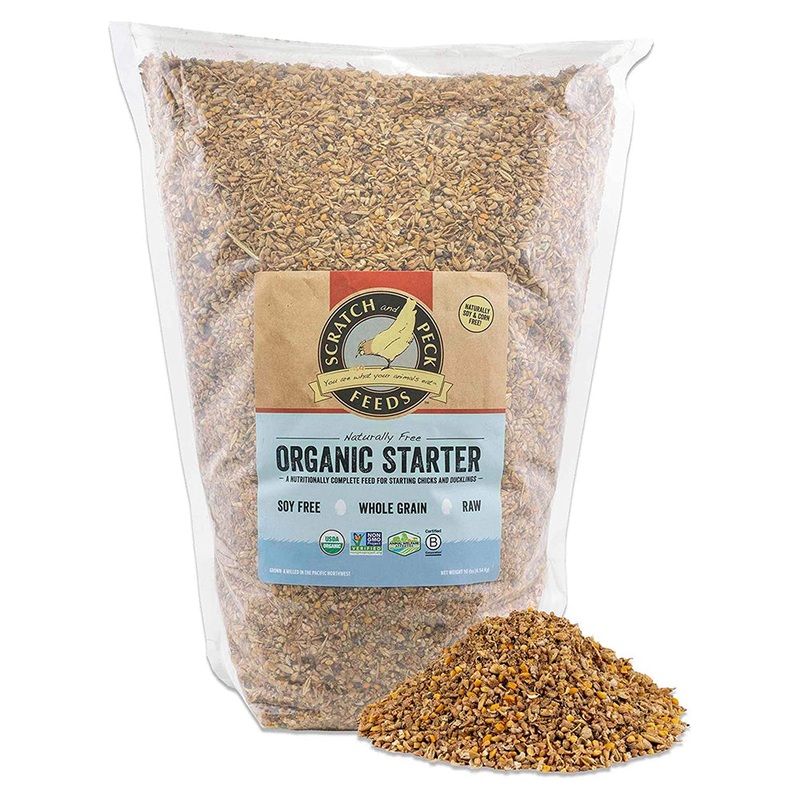 Scratch and Peck Naturally Free Organic Starter Feed For Chickens & Ducks 10lb