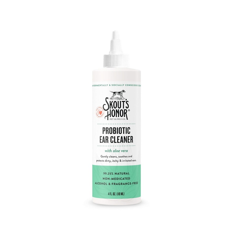 Skout’s Honor Probiotic Ear Cleaner with Aloe for Dogs and Cats 4oz (118 ML)