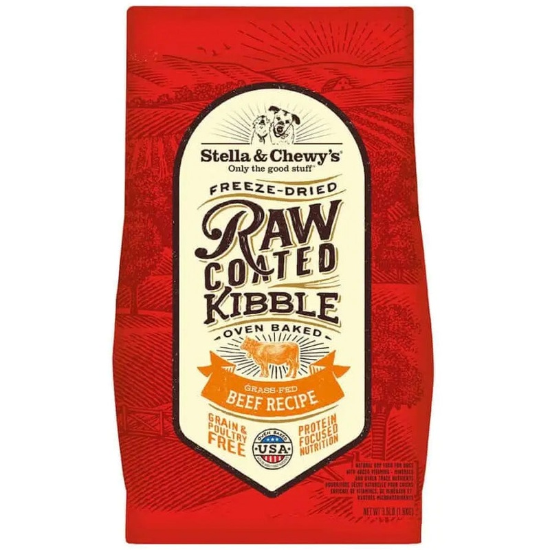 Stella & Chewy’s Grass-Fed Beef Raw Coated Kibble Dry Dog Food 3.5lb