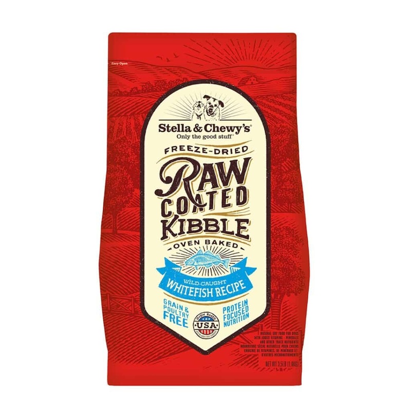 Stella & Chewy’s Wild-Caught Whitefish Raw Coated Kibble Dry Dog Food 22lb