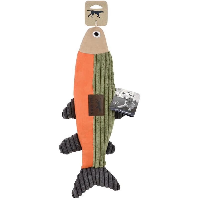 Tall Tails Sage & Orange 12 Fish Dog Toy