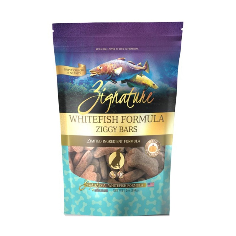 Zignature Ziggy Bars Dog Treats – Whitefish – 12oz