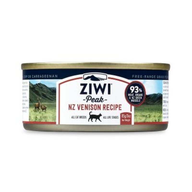 Ziwi Peak Wet Cat Food – NZ Venison – 6.5oz Can