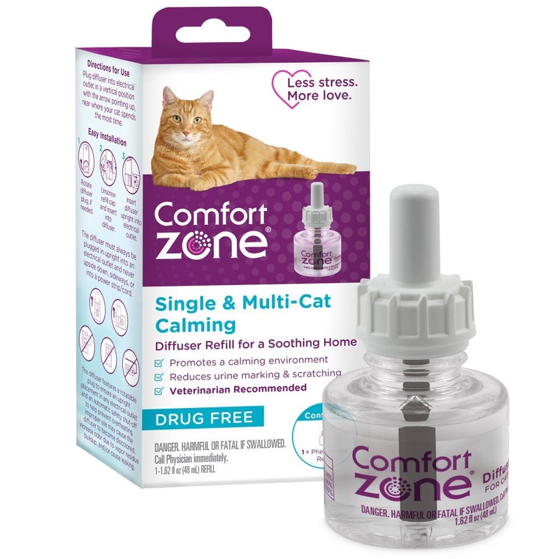 Comfort Zone Single & Multi-Cat Calming Kit For A Soothing Home Diffuser Refill