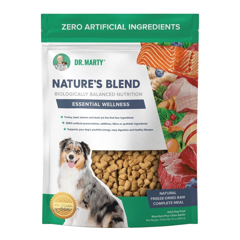 Dr. Marty Nature’s Blend Essential Wellness Freeze-Dried Raw Dog Food 80oz