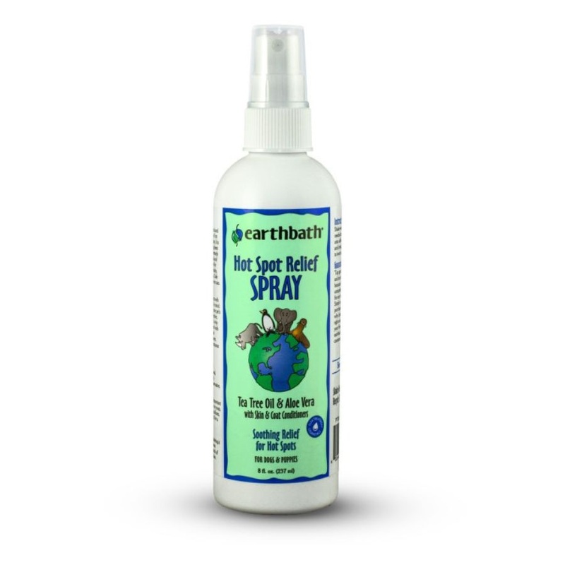 Earthbath Hot Spot Relief Spray for Dogs Tea Tree & Aloe Vera 8oz