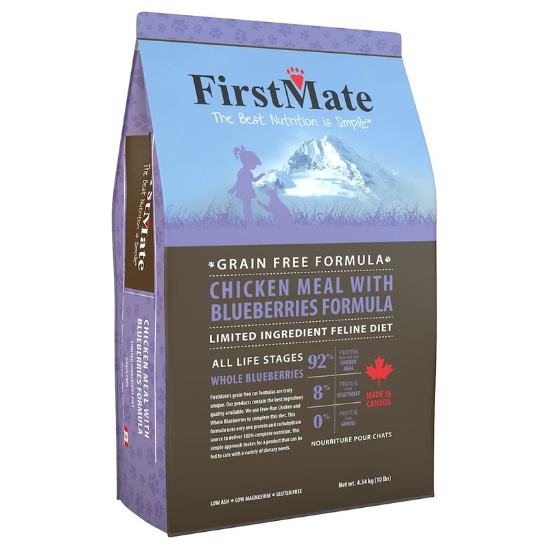 First Mate Grain-Free Chicken & Blueberries Formula Dry Cat Food 3.9lb