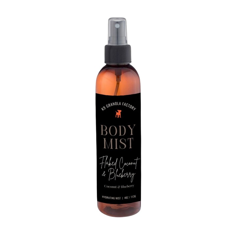 K9 Granola Factory Flaked Coconut & Blueberry Dog Body Mist 4oz
