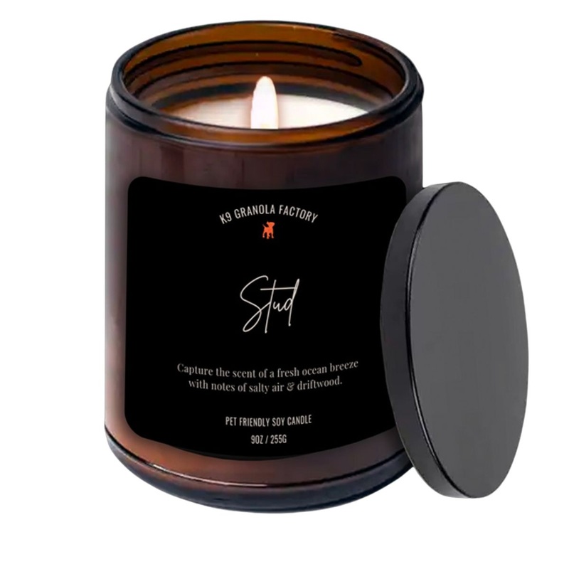 K9 Granola Factory Stud Pet Friendly SOY Candle 9oz