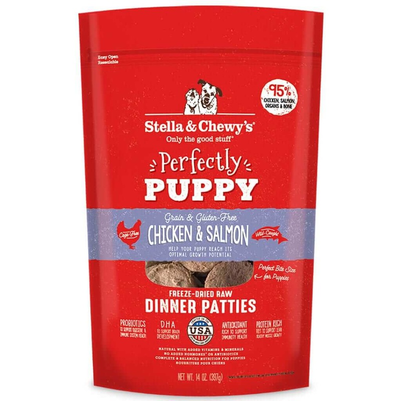Stella & Chewy’s Chicken & Salmon Puppy Patties Raw Dog Food 14oz