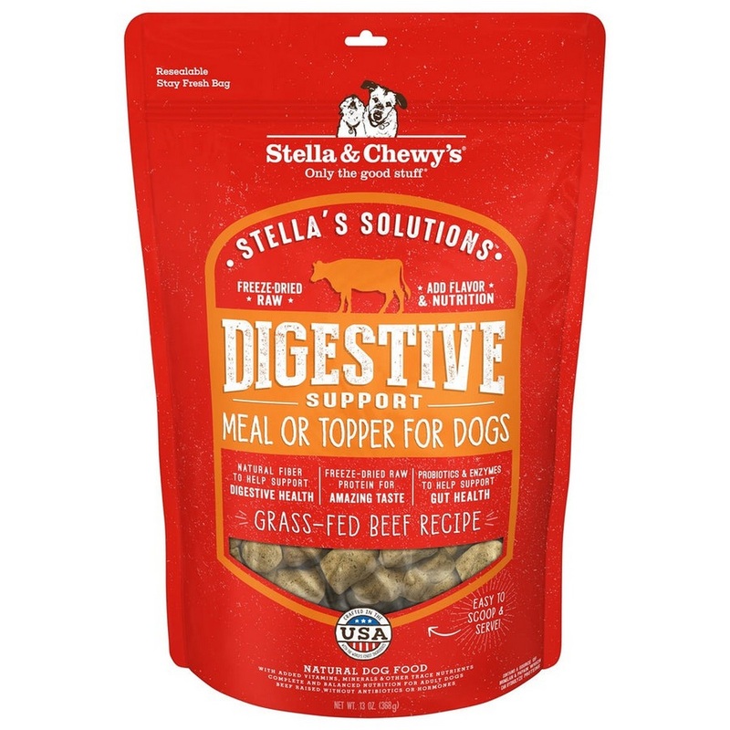 Stella & Chewy’s Stellas Solutions Digestive Support Beef Raw Dog Food Topper 4.25oz